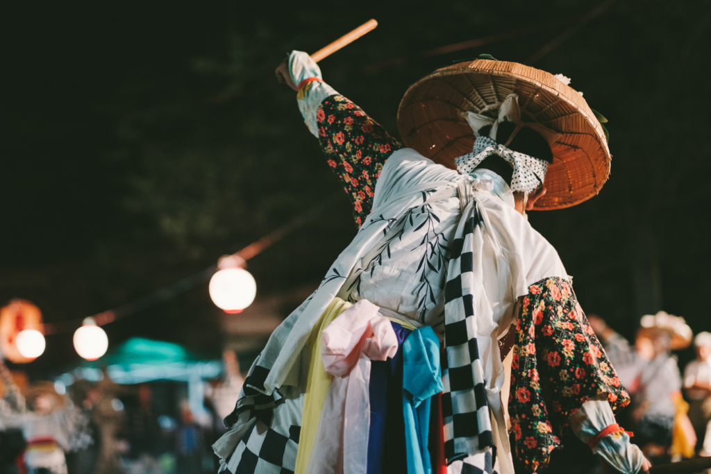 三本柳さんさ踊り, 平野神社 の写真