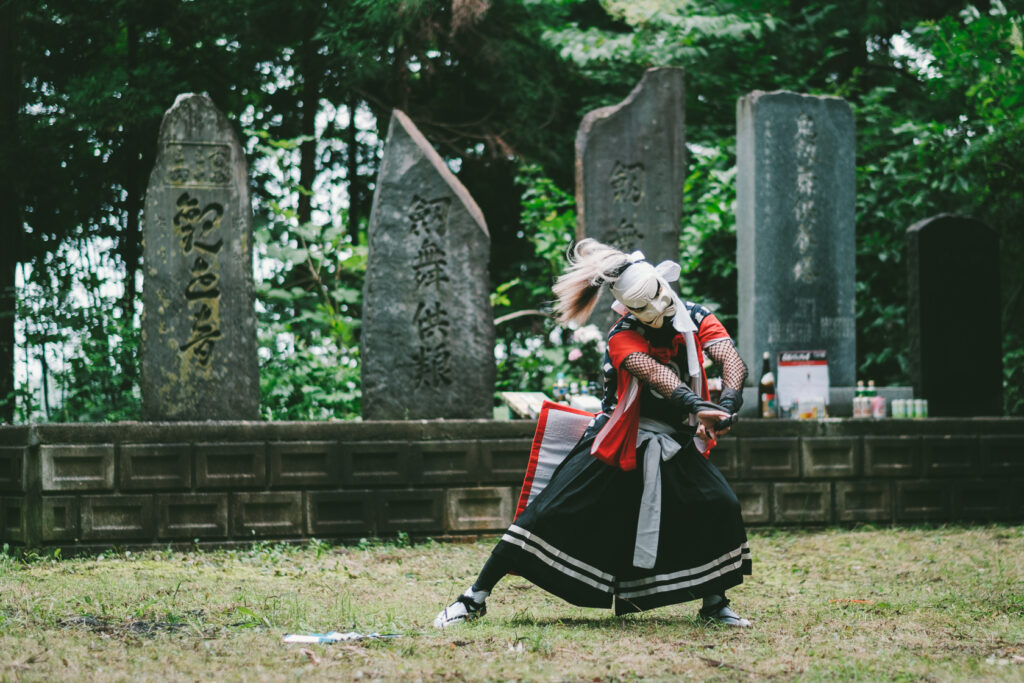 三峯神社, 北藤根鬼剣舞, 盆供養 の写真