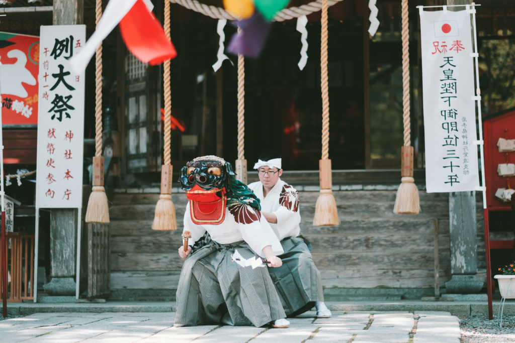 志和稲荷神社, 志和稲荷神社例大祭, 中陣大神楽 の写真