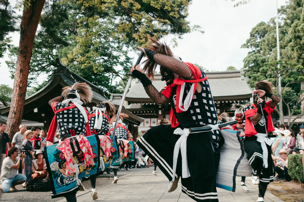 岩崎鬼剣舞, 諏訪神社, 北上みちのく芸能まつり の写真