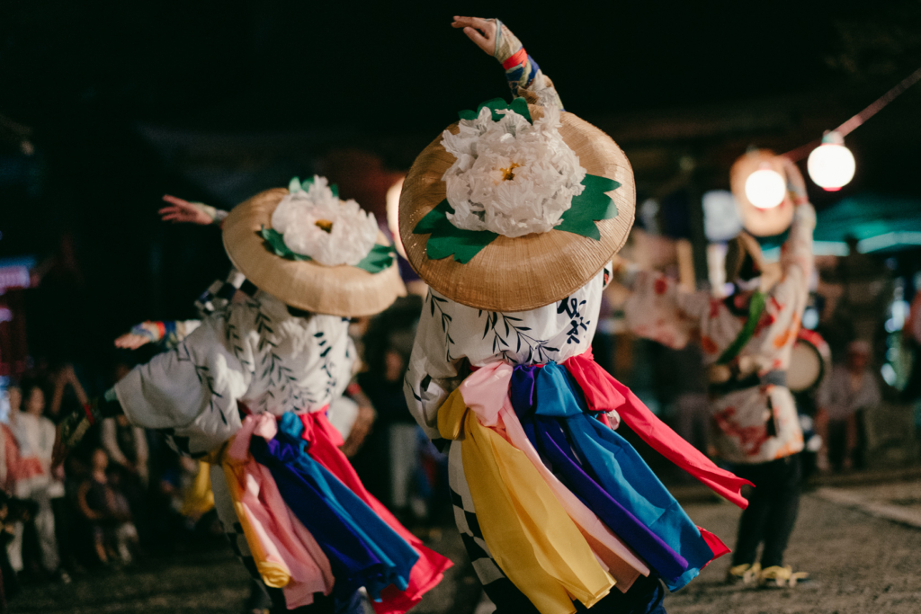 三本柳さんさ踊り, 平野神社 の写真