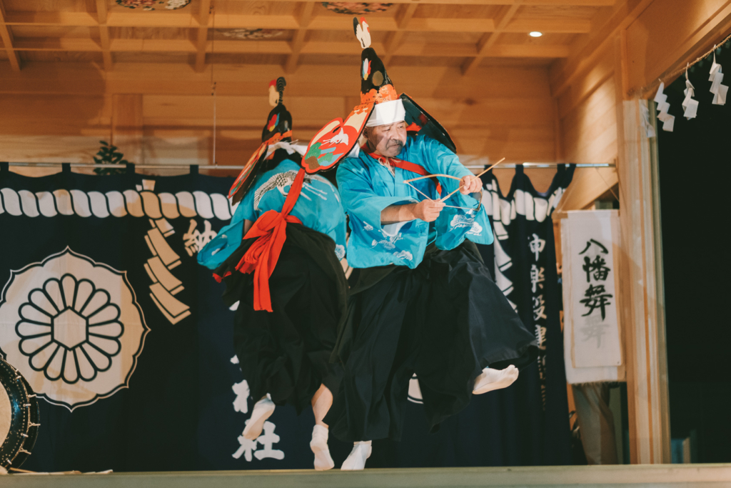 八幡舞, 平倉神楽, 六神石神社, 六神石神社宵宮祭 の写真