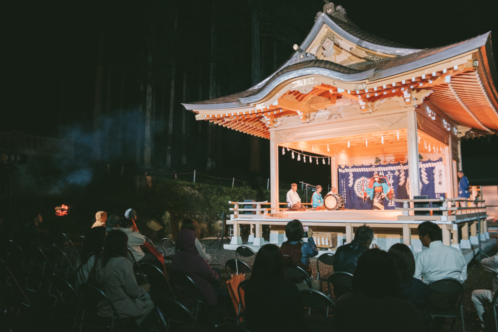 汐汲み, 平倉神楽, 六神石神社, 六神石神社宵宮祭 の写真