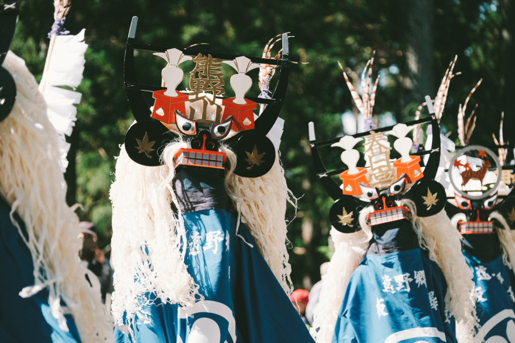 板澤しし踊り, 六神石神社例大祭 の写真