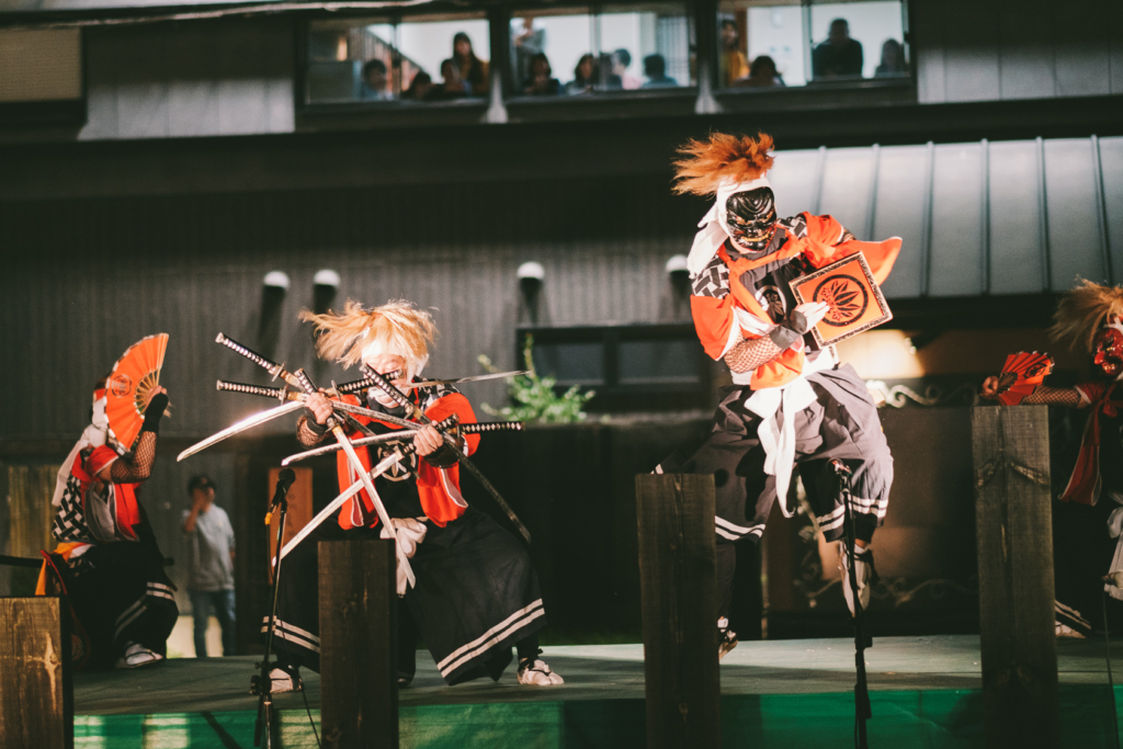 広瀬川行燈夜祭, 二子鬼剣舞 の写真
