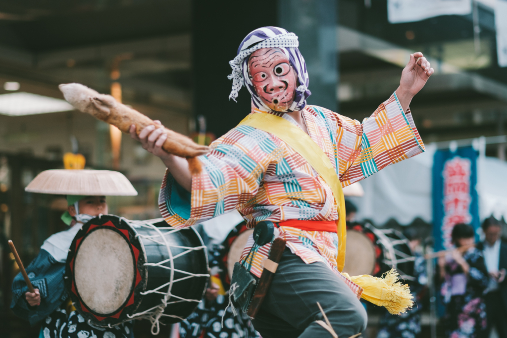 法領田獅子踊り の写真