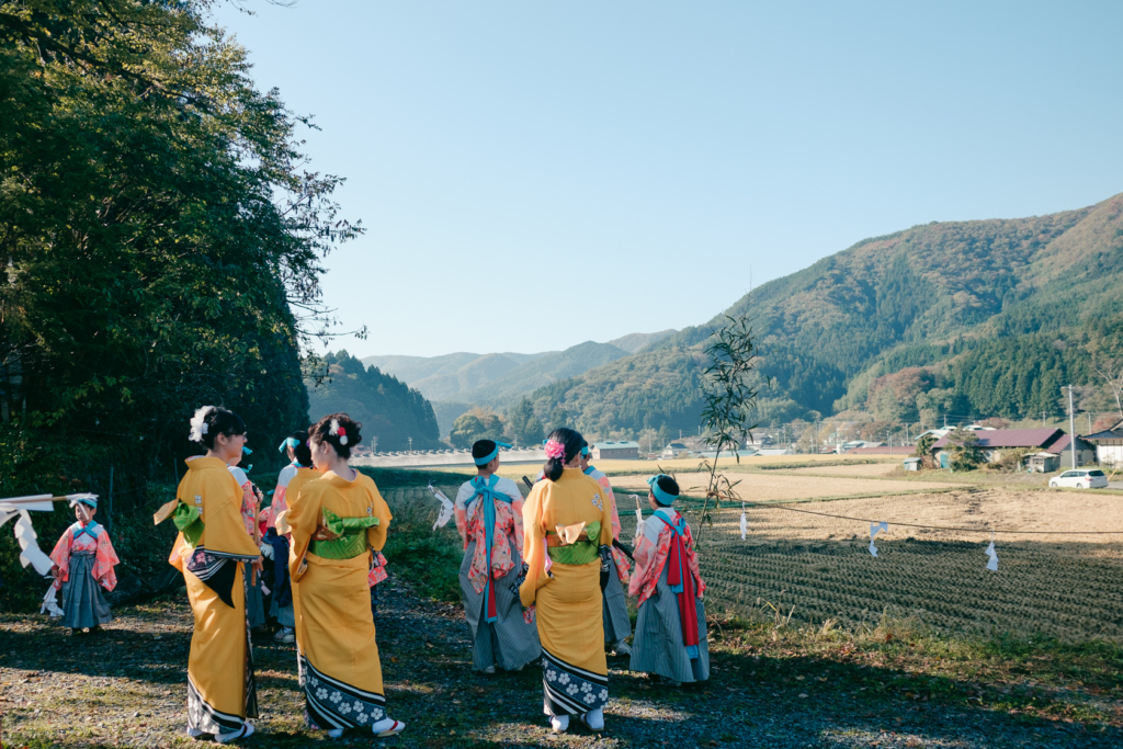 月山神社五年大祭 の写真