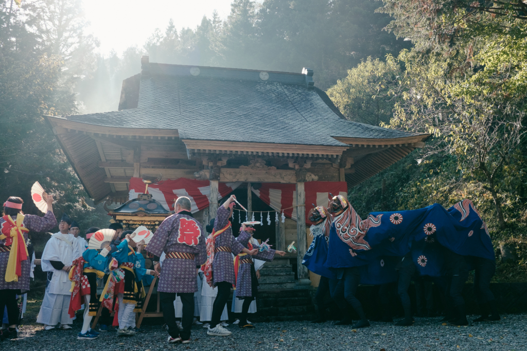 火の土虎舞, 月山神社五年大祭 の写真