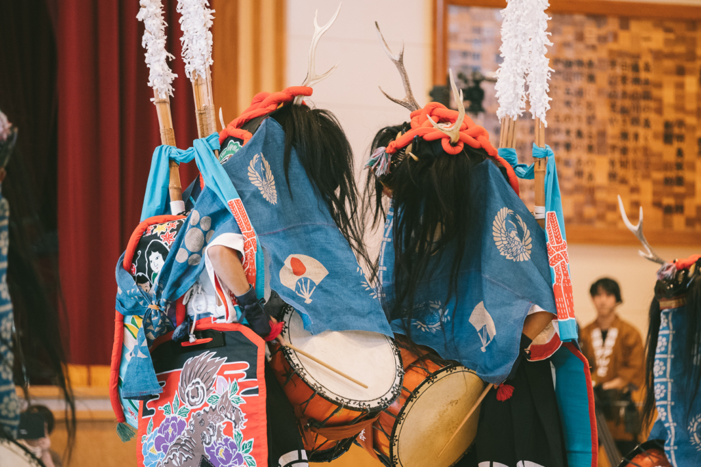外舘鹿踊, 月山神社五年大祭 の写真