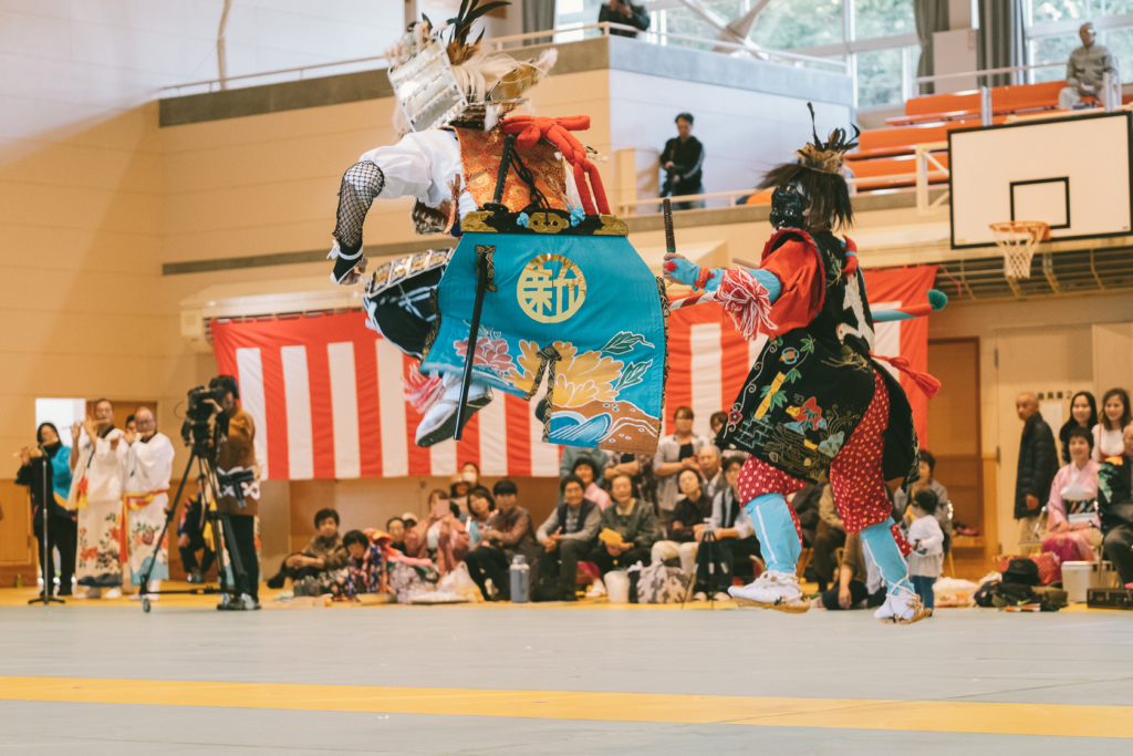 月山神社五年大祭, 新切剣舞 の写真