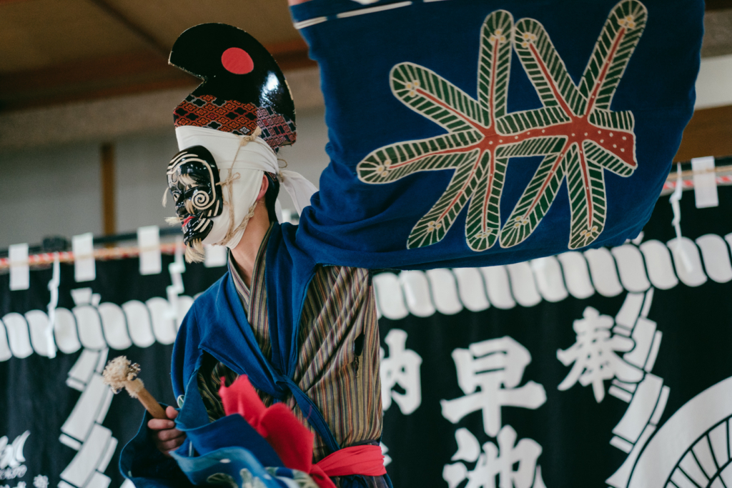 岳神楽, 三番叟の舞, 早池峰ロッヂ峰南荘, 早池峰神楽 の写真