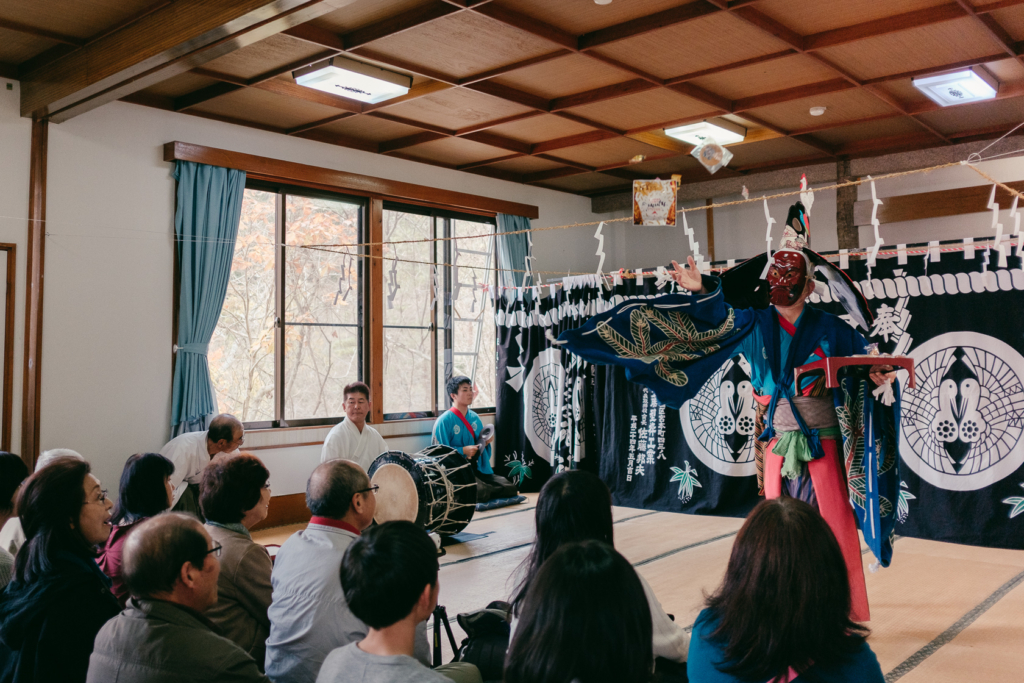 岳神楽, 山の神舞, 早池峰ロッヂ峰南荘, 早池峰神楽 の写真