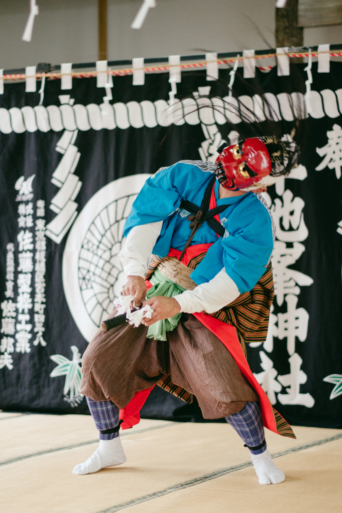 岳神楽, 五穀の舞, 早池峰ロッヂ峰南荘, 早池峰神楽 の写真