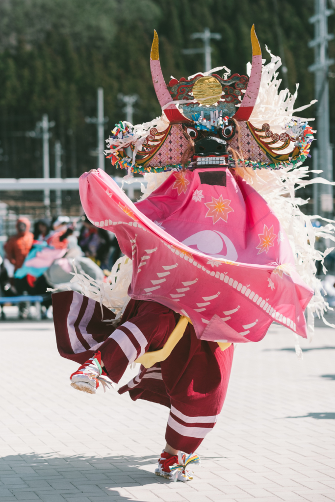 田郷鹿子踊 の写真