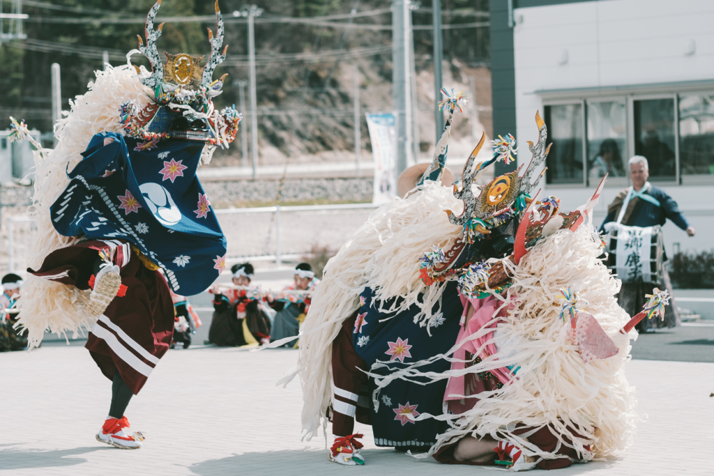 田郷鹿子踊 の写真