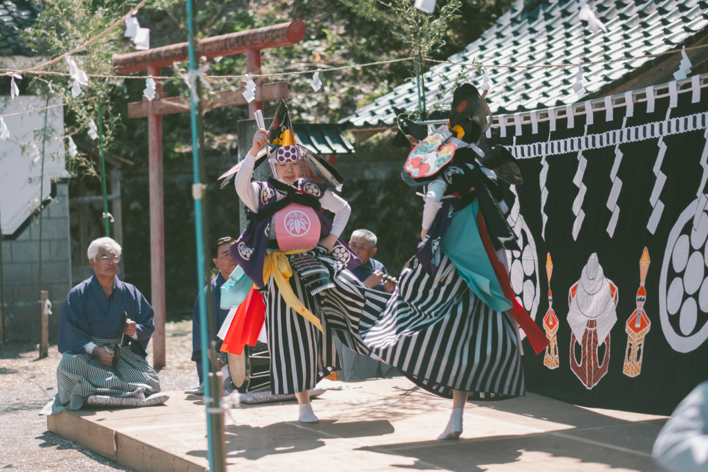 遠野さくらまつり, 南部神社, 飯豊神楽 の写真