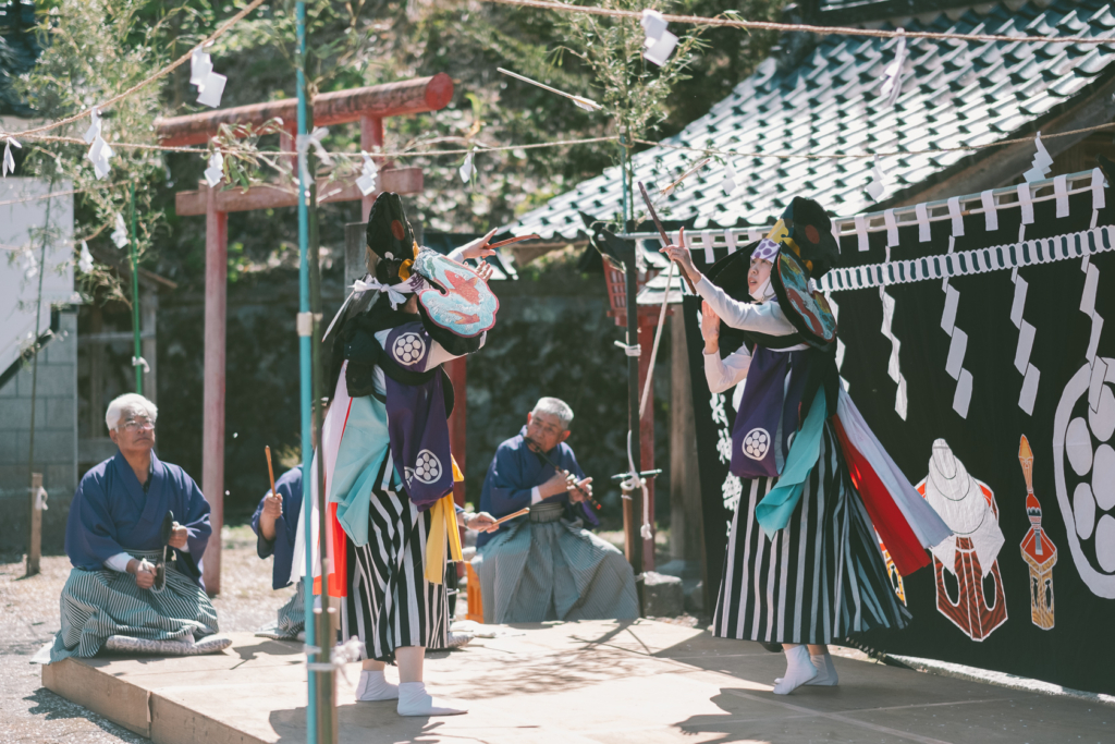 遠野さくらまつり, 南部神社, 飯豊神楽 の写真