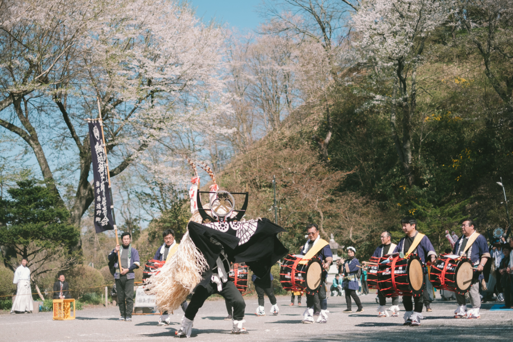 遠野さくらまつり, 細越しし踊り, 南部神社 の写真