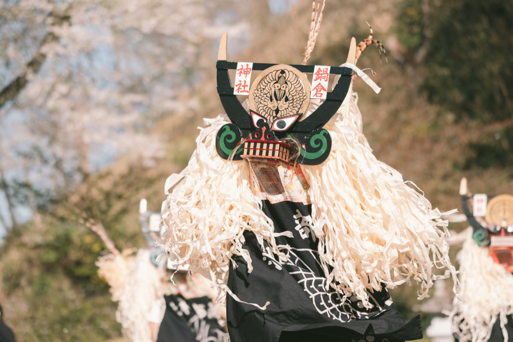 遠野さくらまつり, 土渕しし踊り, 南部神社 の写真