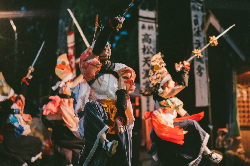ツルカメ七頭舞, 高松神社 の写真