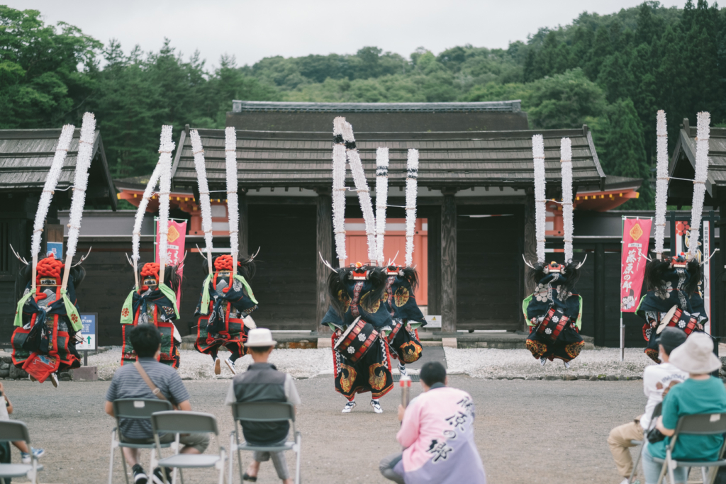 えさし藤原の郷, 奥山行上流餅田鹿踊 の写真