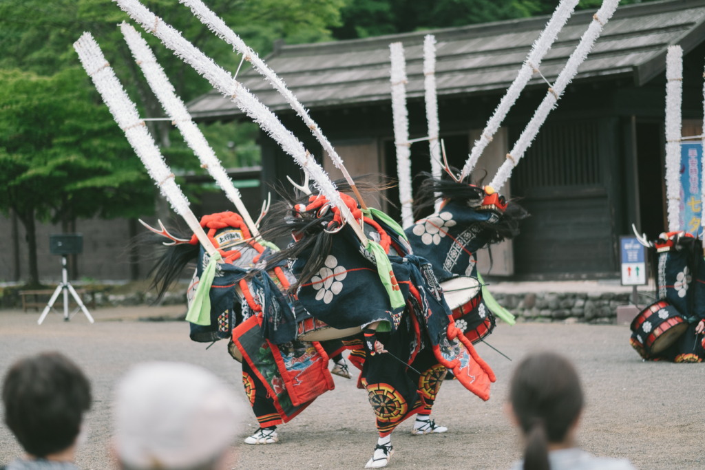 えさし藤原の郷, 奥山行上流餅田鹿踊 の写真