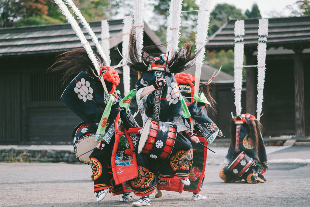 えさし藤原の郷, 奥山行上流餅田鹿踊 の写真