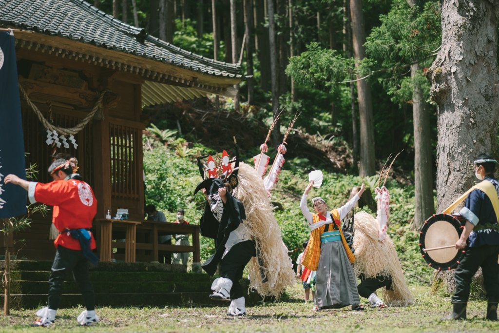 細越獅子踊り, 日出神社, 日出神社例祭 の写真
