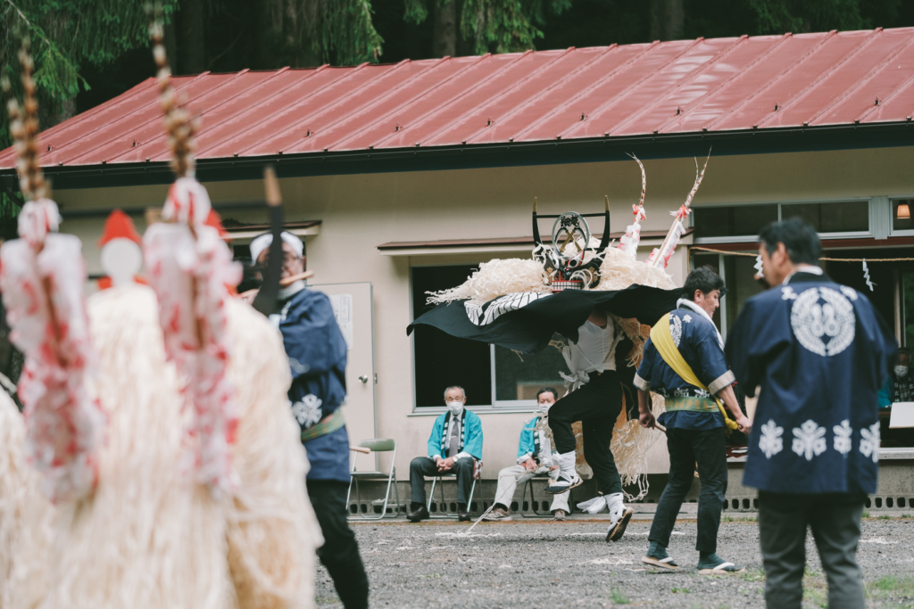 細越獅子踊り, 日出神社, 日出神社例祭 の写真