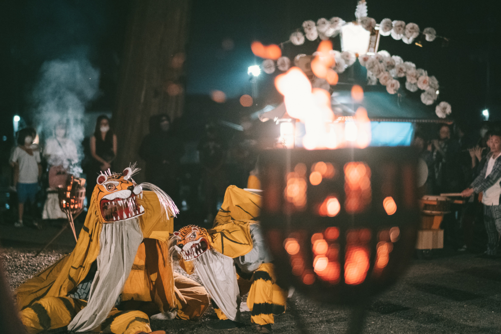 安渡虎舞, 小鎚神社 の写真