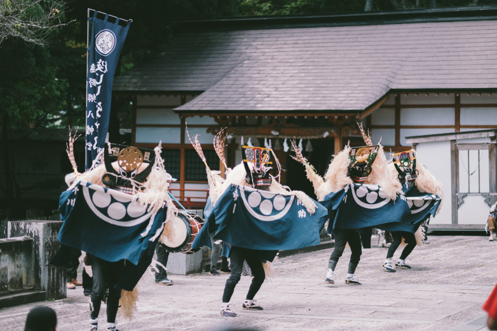 遠野郷八幡宮, 駒木しし踊り の写真