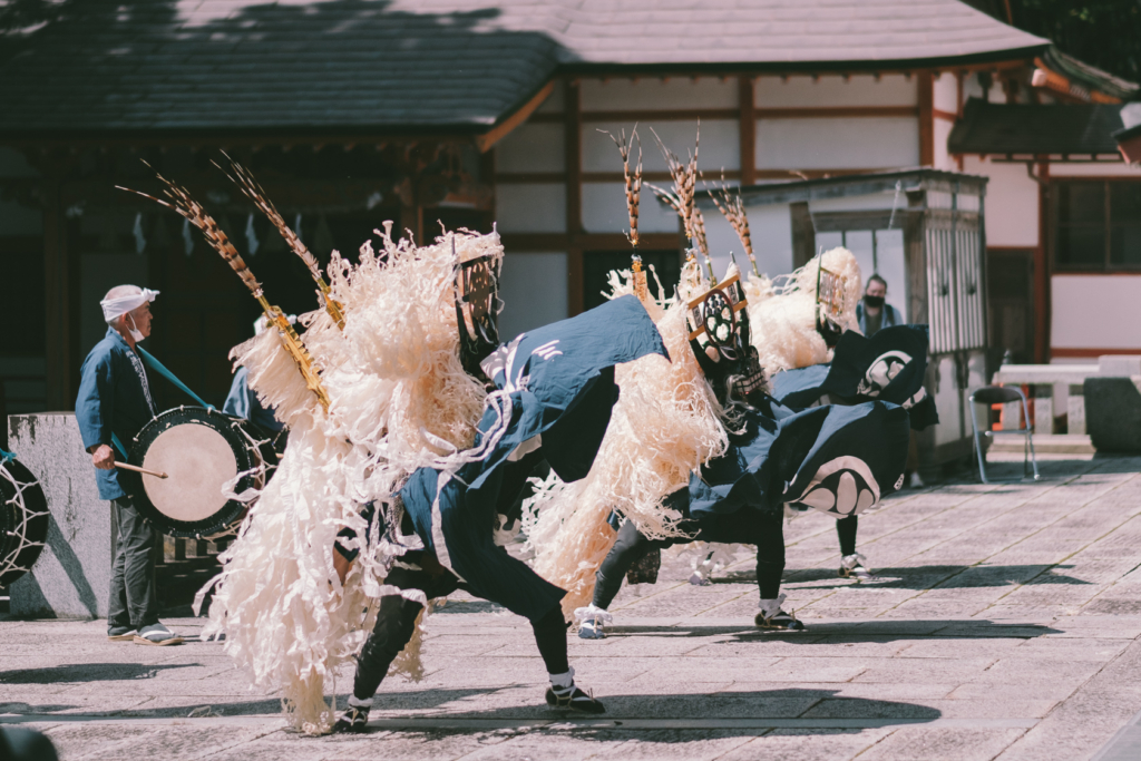 遠野郷八幡宮, 駒木しし踊り の写真