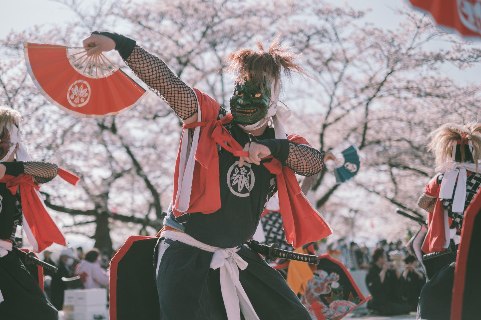 桜, 展勝地, 二子鬼剣舞 の写真