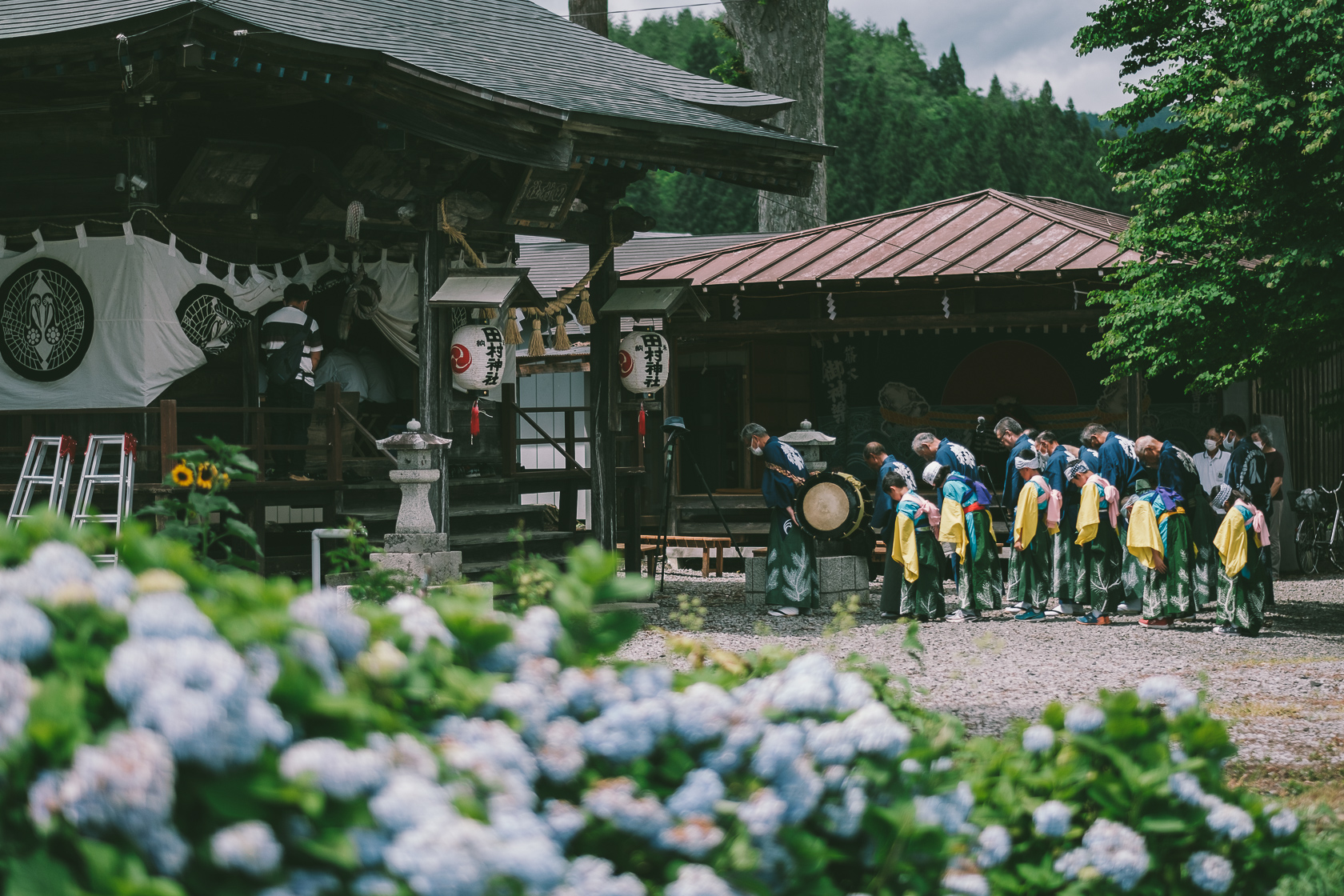 篠木神楽, 田村神社 の写真