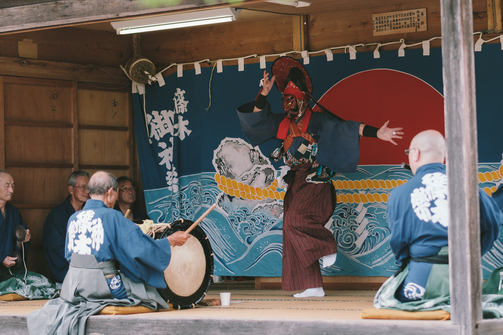 山神舞, 篠木神楽, 田村神社 の写真