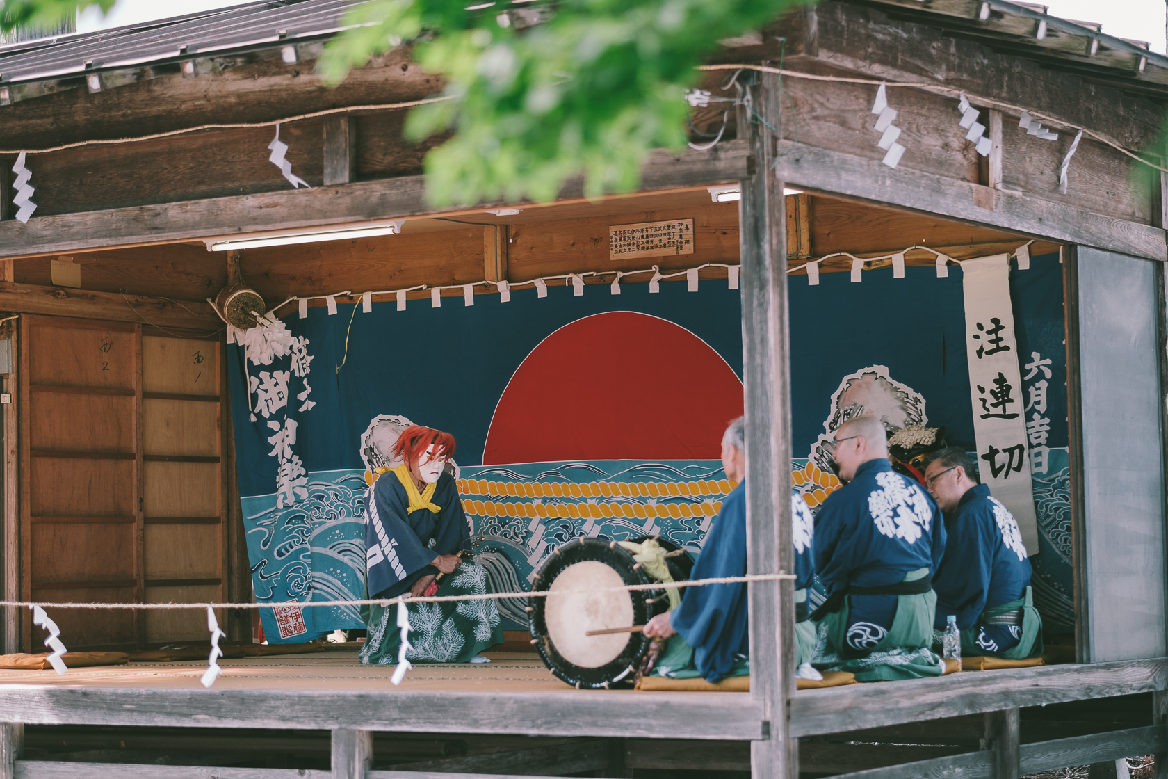 篠木神楽, 注連切, 田村神社 の写真