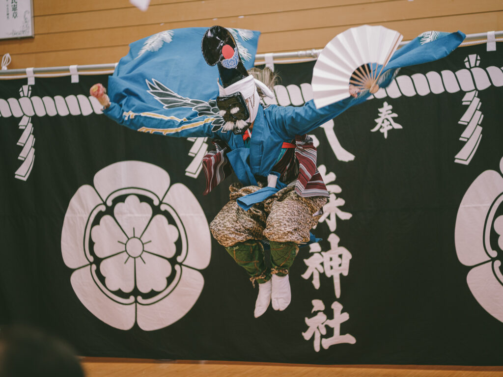 更木神楽, 更木地区交流センター, 三番叟